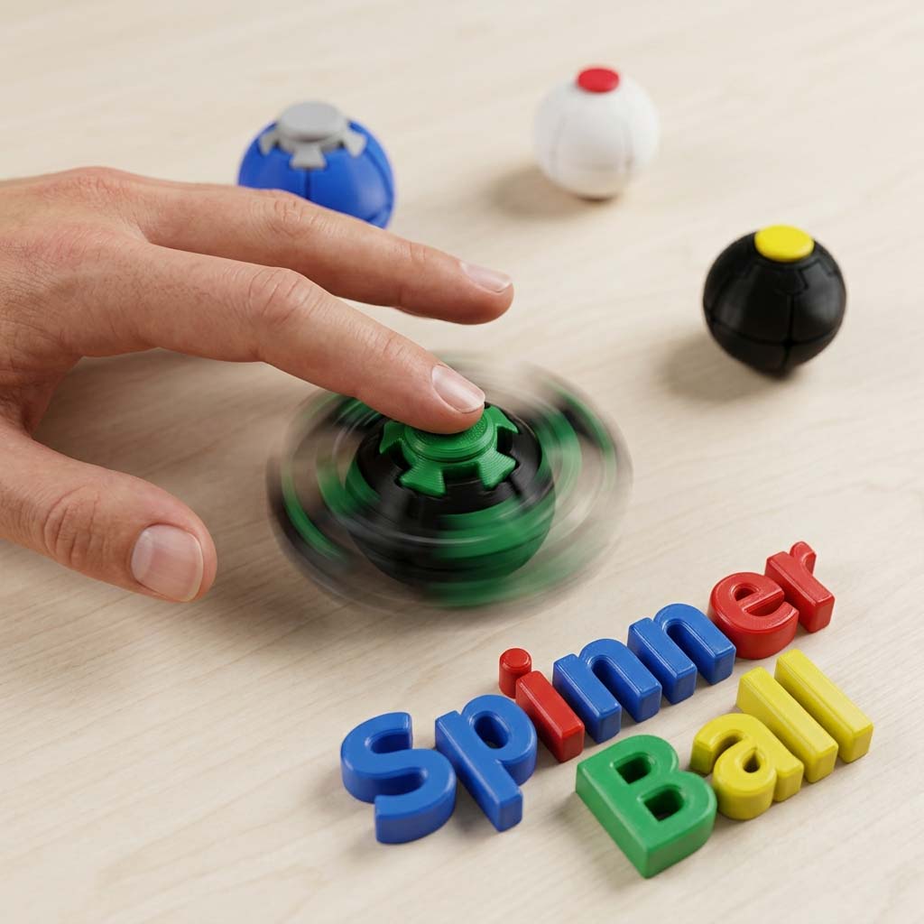 Masa oyuncağı Spinner Ball stres topu rulmanlı
