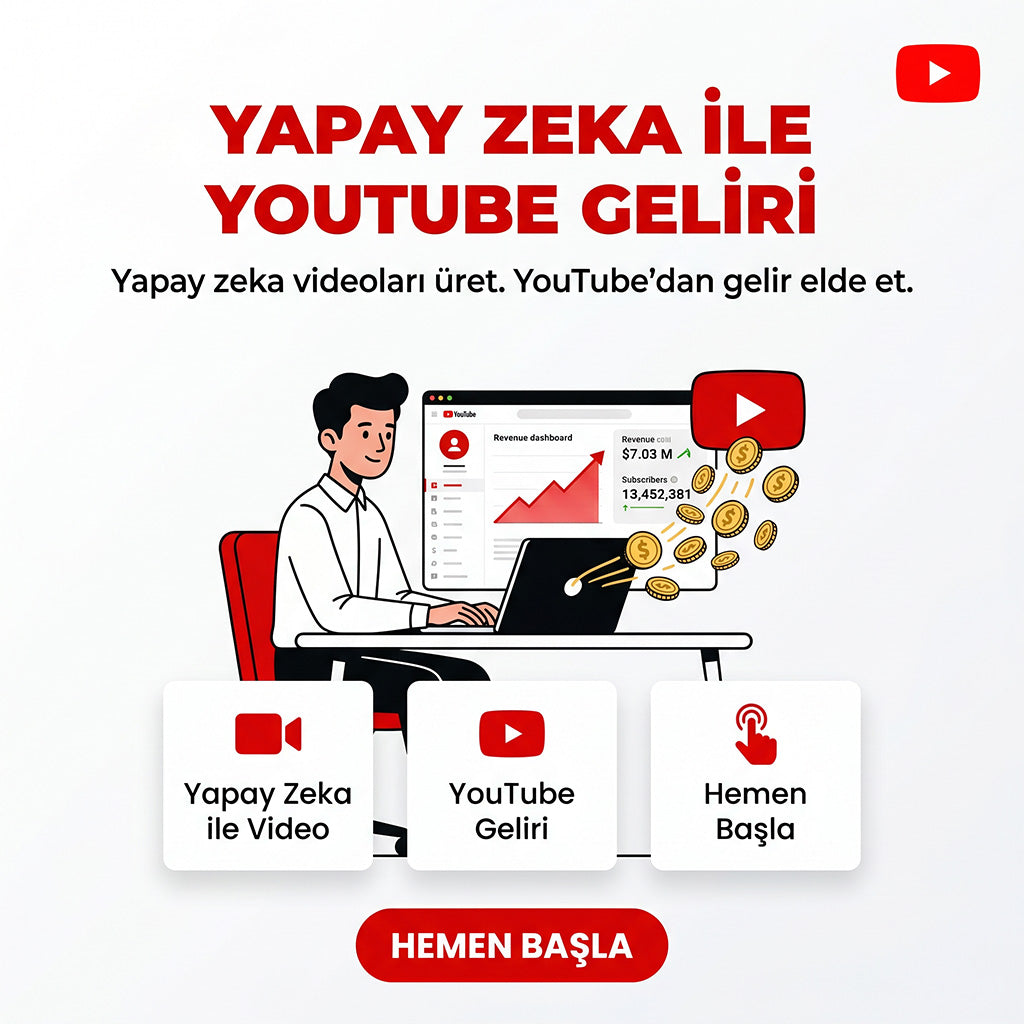 Sıfırdan Yapay Zeka destekli YouTube kursu 1000 aboneye giden hızlı yol!