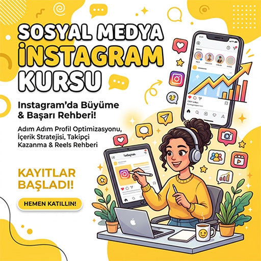 Sıfırdan Instagram Kursu: Yapay zeka ile video üreterek, Sosyal Medyada (instagramda) Büyüme